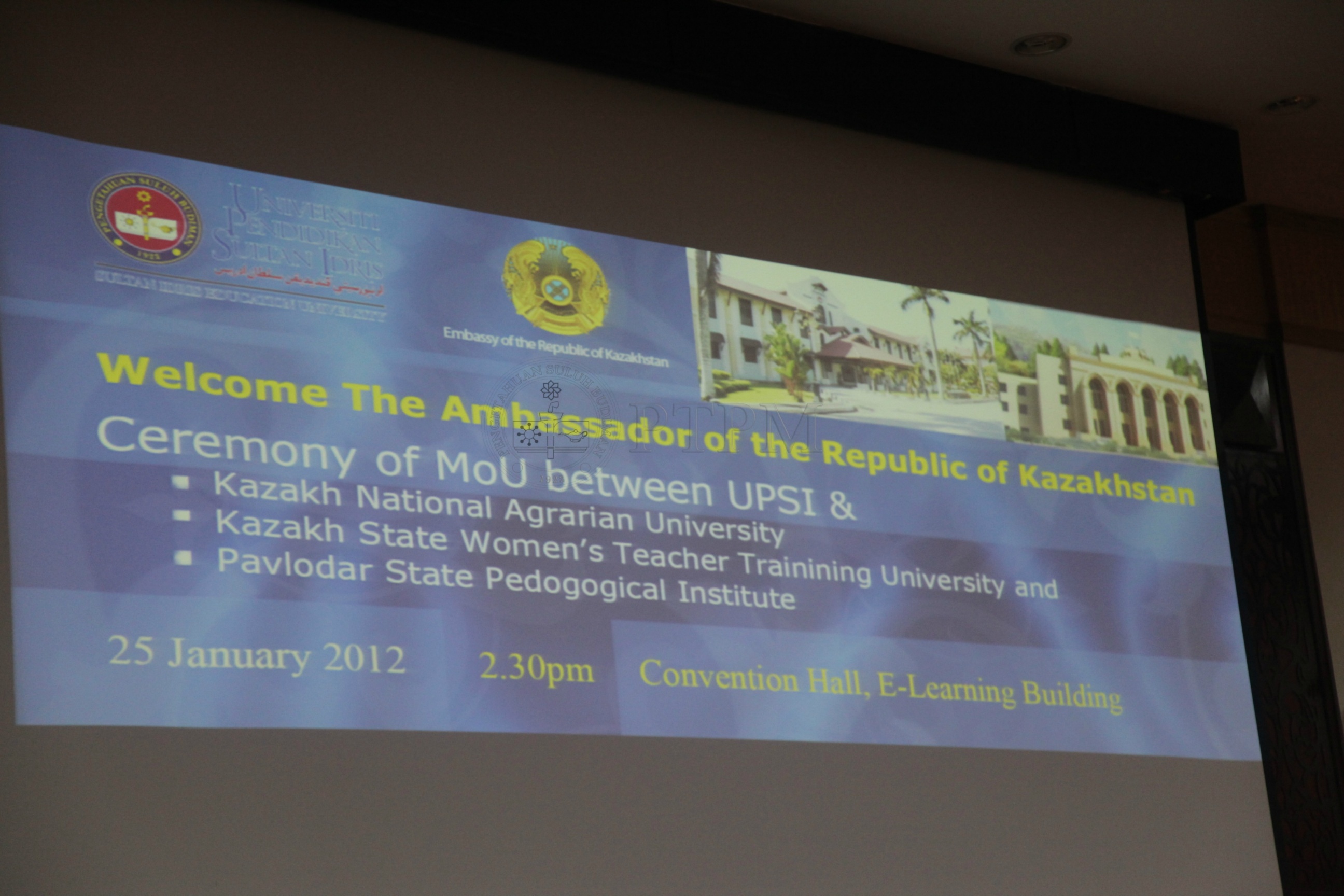 25 1 2012 Majlis Mou Dengan Kazakh National Agrarian University Negara Kazakhstan